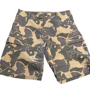 VTG Volcom Scout Cargo Shorts Men 36 Chocolate Chip Camo Military Army‎ Gorpcore